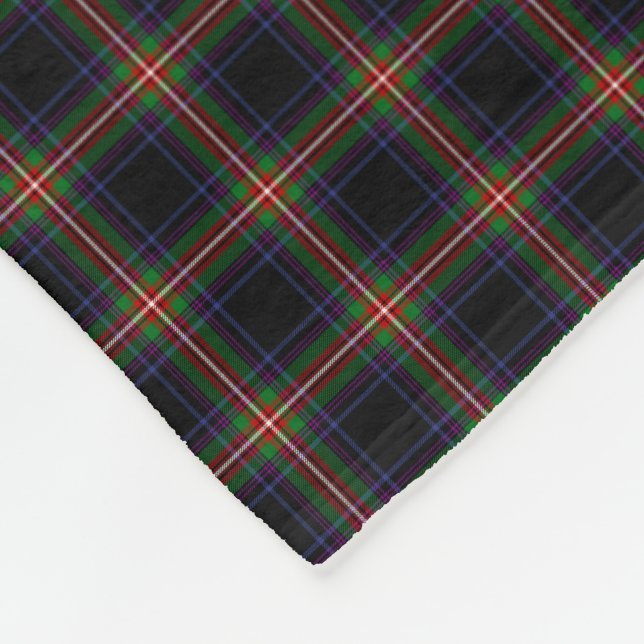 Clan Watt Tartan Fleece Blanket (Corner)