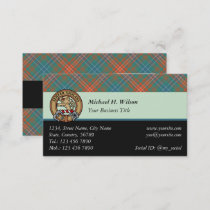 Clan Wilson Ancient Tartan Business Card