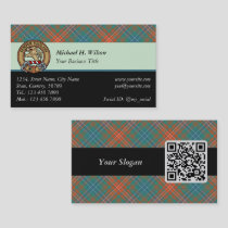 Clan Wilson Ancient Tartan Business Card