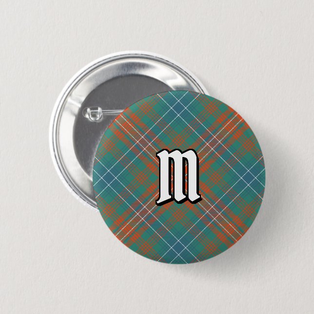 Clan Wilson Ancient Tartan Button (Front & Back)