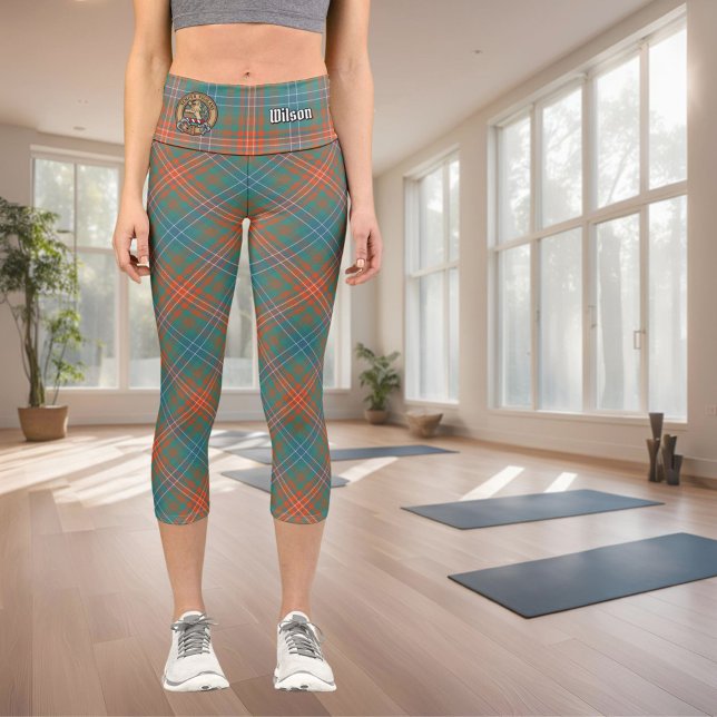Clan Wilson Ancient Tartan Capri Leggings (Creator Uploaded)