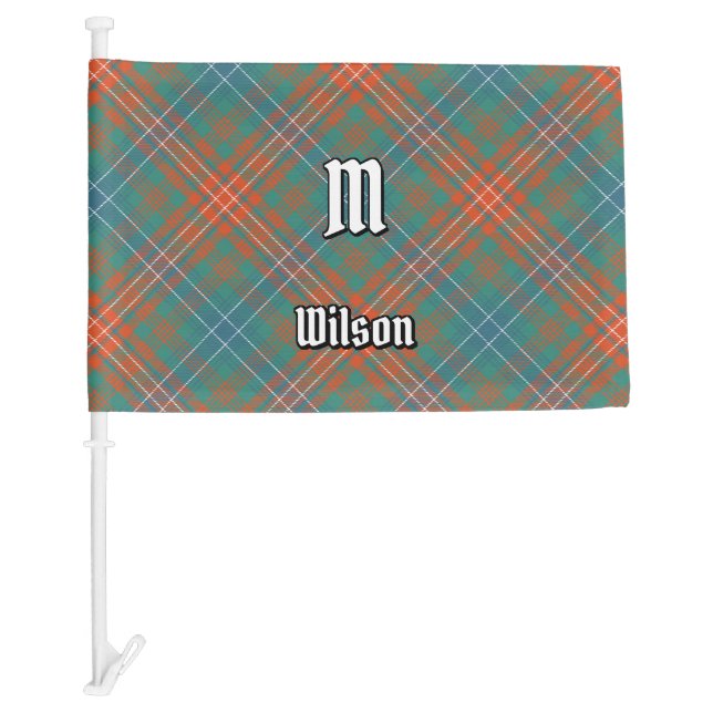 Clan Wilson Ancient Tartan Car Flag (Front)