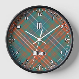 Clan Wilson Ancient Tartan Clock