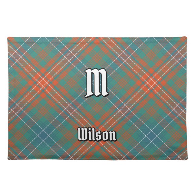 Clan Wilson Ancient Tartan Cloth Placemat (Front)