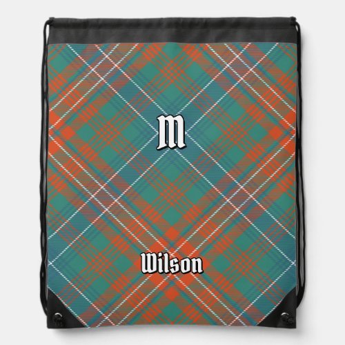 Clan Wilson Ancient Tartan Drawstring Bag