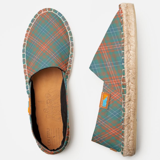 Clan Wilson Ancient Tartan Espadrilles (Side)