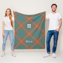 Clan Wilson Ancient Tartan Fleece Blanket