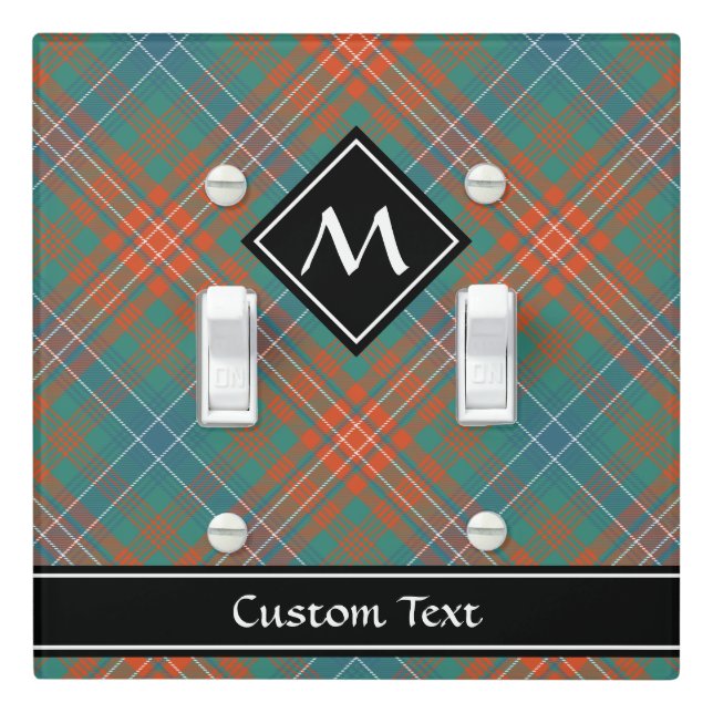 Clan Wilson Ancient Tartan Light Switch Cover (In Situ)
