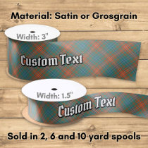 Clan Wilson Ancient Tartan Satin Ribbon