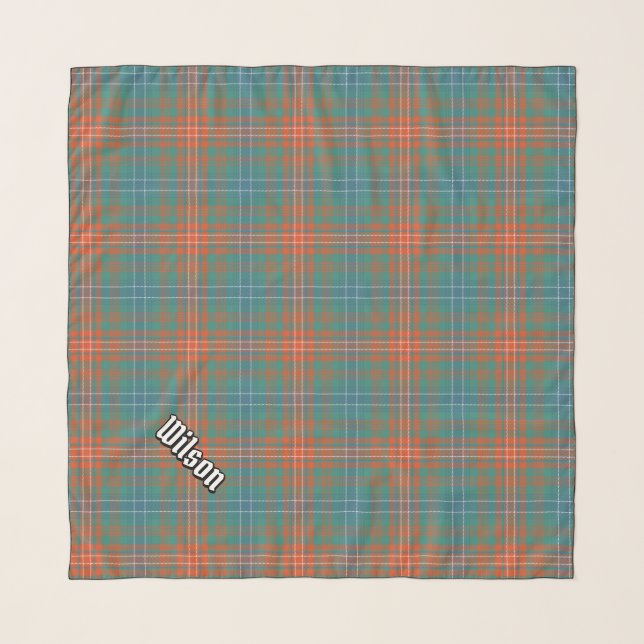 Clan Wilson Ancient Tartan Scarf (Front (Horizontal))