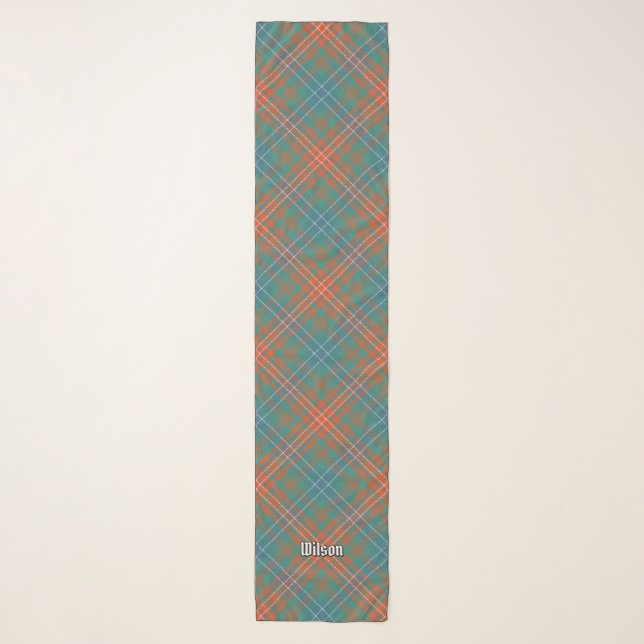 Clan Wilson Ancient Tartan Scarf (Front)