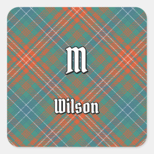 Clan Wilson Ancient Tartan Square Sticker