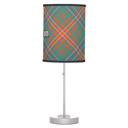 Clan Wilson Ancient Tartan Table Lamp (Front)