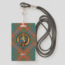 Clan Wilson Crest over Ancient Tartan Badge