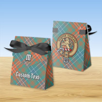 Clan Wilson Crest over Ancient Tartan Favor Box