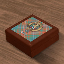 Clan Wilson Crest over Ancient Tartan Gift Box