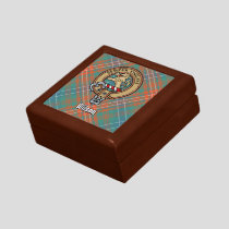 Clan Wilson Crest over Ancient Tartan Gift Box