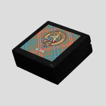 Clan Wilson Crest over Ancient Tartan Gift Box