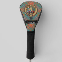 Clan Wilson Crest over Ancient Tartan Golf Head Cover