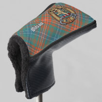 Clan Wilson Crest over Ancient Tartan Golf Head Cover