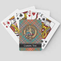 Clan Wilson Crest over Ancient Tartan Playing Cards