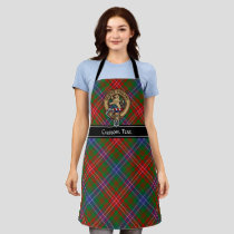 Clan Wilson Crest over Modern Tartan Apron