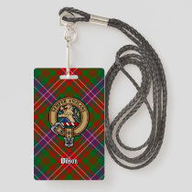 Clan Wilson Crest over Modern Tartan Badge