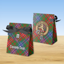 Clan Wilson Crest over Modern Tartan Favor Box