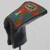 Clan Wilson Crest over Modern Tartan Golf Head Cover