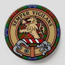 Clan Wilson Crest over Modern Tartan PopSocket
