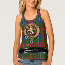 Clan Wilson Crest over Modern Tartan Tank Top