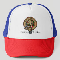 Clan Wilson Crest over Modern Tartan Trucker Hat