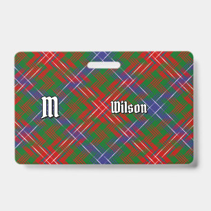 Clan Wilson Modern Tartan Badge