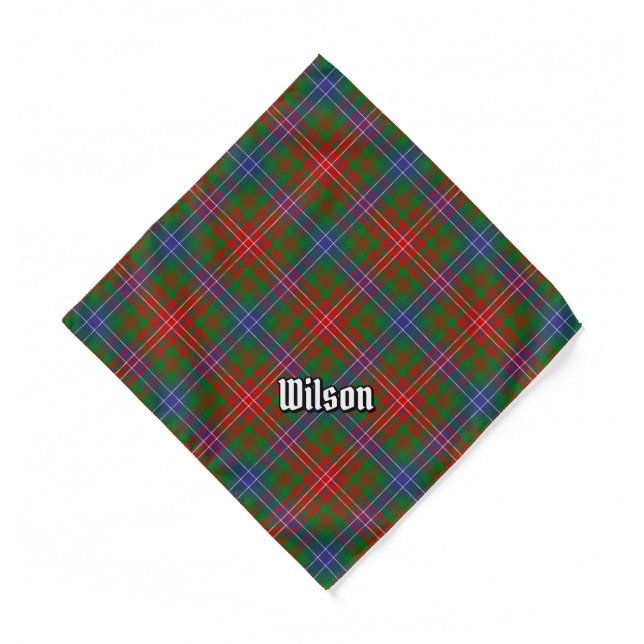Clan Wilson Modern Tartan Bandana (Front)