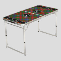 Clan Wilson Modern Tartan Beer Pong Table