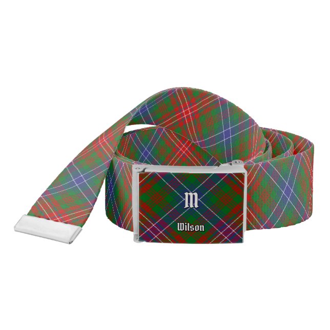 Clan Wilson Modern Tartan Belt (Snake)