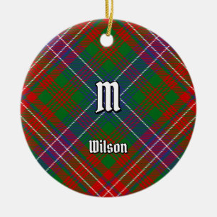 Clan Wilson Modern Tartan Ceramic Ornament
