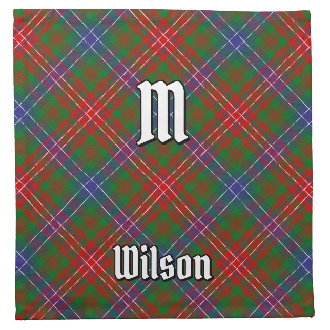 Clan Wilson Modern Tartan Cloth Napkin (Front)