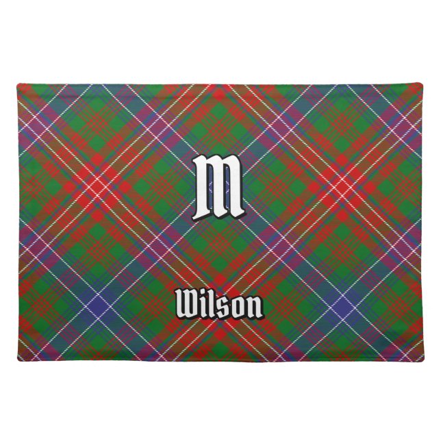 Clan Wilson Modern Tartan Cloth Placemat (Front)