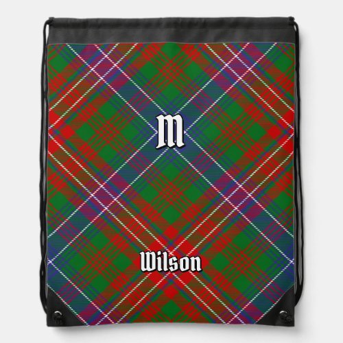 Clan Wilson Modern Tartan Drawstring Bag