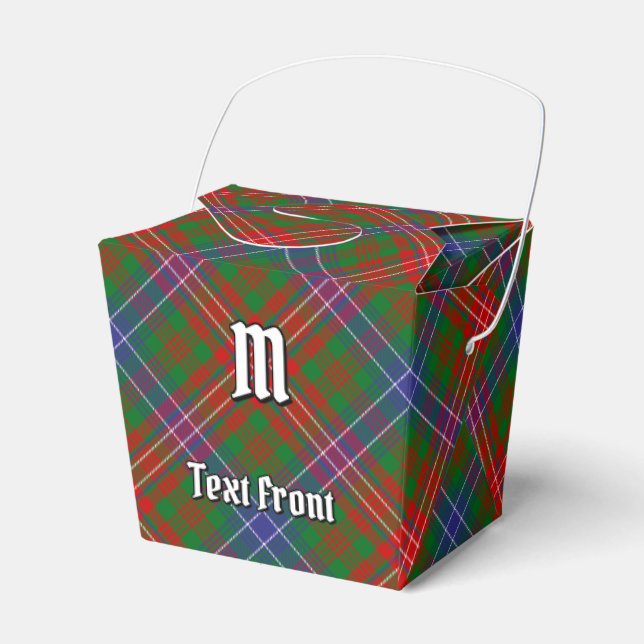 Clan Wilson Modern Tartan Favor Boxes (Front Side)
