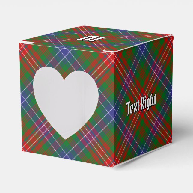 Clan Wilson Modern Tartan Favor Boxes (Front Side)