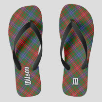 Clan Wilson Modern Tartan Flip Flops