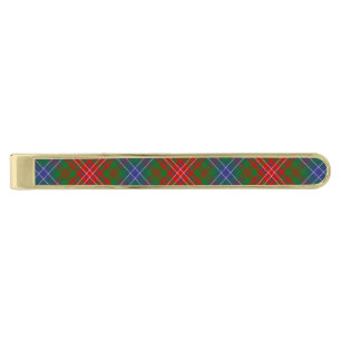 Clan Wilson Modern Tartan Gold Finish Tie Bar