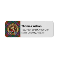 Clan Wilson Modern Tartan Label