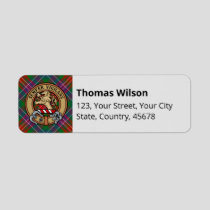 Clan Wilson Modern Tartan Label