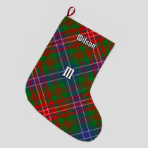 Clan Wilson Modern Tartan Large Christmas Stocking