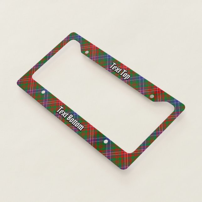 Clan Wilson Modern Tartan License Plate Frame (3/4)