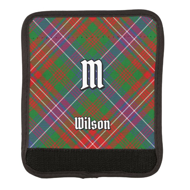 Clan Wilson Modern Tartan Luggage Handle Wrap (Front)