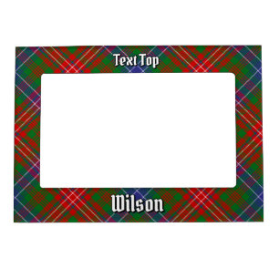 Clan Wilson Modern Tartan Magnetic Frame